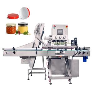 China Automatic Cap Installer 30 - 130mm Bottle Diameter Four Wheel Capping Machine factory