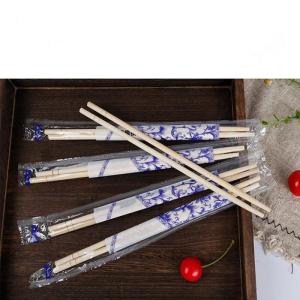 China Portable Individually Wrapped Chopsticks Smooth Surface Custom Bamboo Chopsticks factory