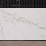 Glazed White Porcelain Marble Sintered Stone Tile Wall Slab Wear Resistant