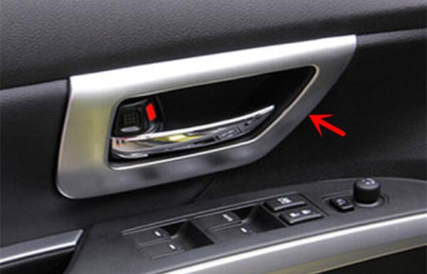 Chromed Auto Interior Trim Parts For SUZUKI S-cross 2014 , Interior Door Handle