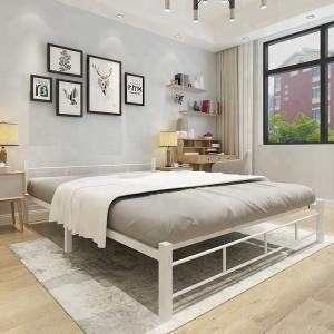 China Modern Designs Metal Double Bed Easy Assemble Heavy Load Capacity factory