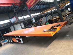 China Steel Flatbed 40feet 50 Ton Container Shipping Semi Trailer Transport Truck Trailer factory