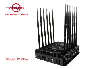 China Stationary 12 Band Jammer 93W High Power X12Pro Multi Use Powerful Jammer factory
