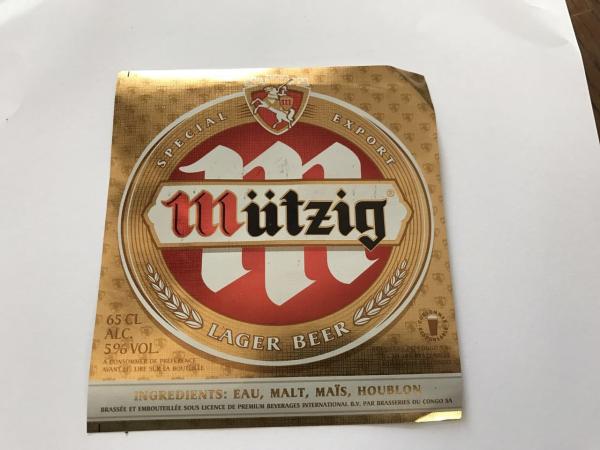 Printed high quality aluminium foil beer neck label for India beer market Direct