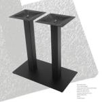 Metal Dining Table Base Powder Coated Mild Steel For Hotel Cafe Restaurant Table