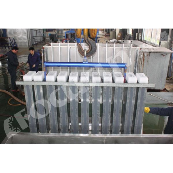 Motor-driven 10 ton FIB-WHB Brine Cooling Block Ice Machine for Water-Cooling System