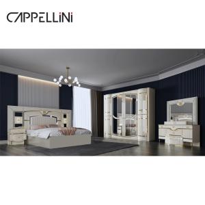 China High Quality Modern Double Leather King Bed Mdf Frame Luxury Full Queen Size Wooden Home Full Furniture Bedroom Sets factory
