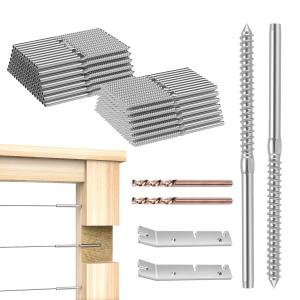 316 Stainless Steel Cable Railing Kit with Turnbuckle Tensioner
