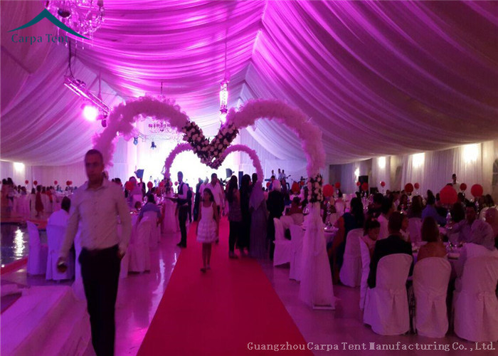 Modular Aluminium Frame Tents Event Tent White Fabric Cover 100km/h
