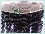 Malaysian virgin remy hair lace frontal 13''x4'' ,natural color deep wave 10''