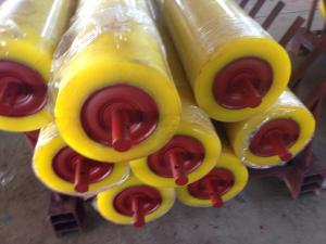 China Hot Sell Wear Resistant Belt Conveyor Rubber Coated Rollers factory