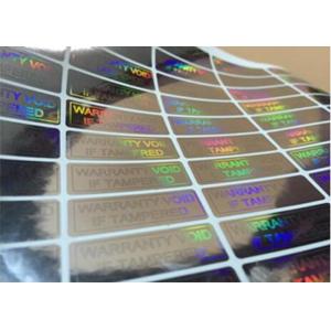 3D Round Hologram Stickers / Anti Counterfeit Sticker With Running Numbers