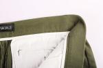 Mens Casual Elasticated Waist Straight Leg Linen Trousers Solid Color Customized
