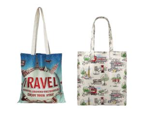 China Reusable Shoulder Canvas Tote Bag Shopping Heat Transfer Printing For Grocery factory