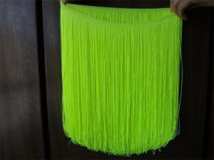 China Fluorescent green color ODM design polyester bullion fringes for costume decoration factory