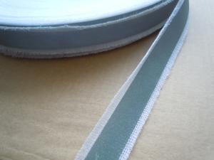 Light Silver Reflective Clothing Tape 100% Polyester dark grey reflective tape , fabric reflective tape