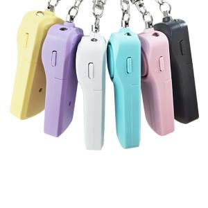 China Self Defense Personal Security Alarms With AAA Battery LED light security alarm keychain factory
