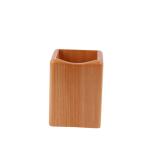 Custom High Quality Simple Office Desktop Pencil Organizer Wooden Pen Holder for