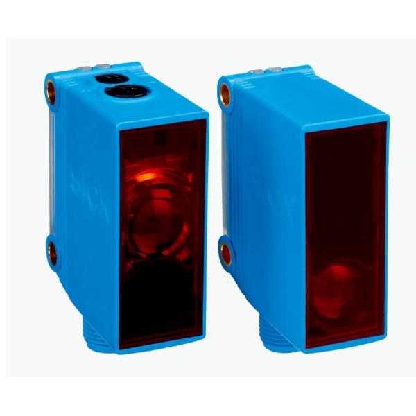 SICK GSE10-P4212 Thru-Beam Photoelectric Sensor, 40m, Visible Red, PNP, M12