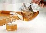 Handblown Heat Resistant Glass Teapot / Glass Loose Leaf Teapot