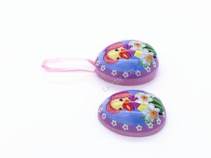 China Small Easter Egg Chocolate Candy Metal Tin can With Bunny Ears ISO9001 Approval factory