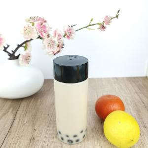 China Milk Empty 300ml PET Plastic Screw Cap Jars With Cap factory