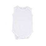 Sleeveless White Newborn Romper Crawl Suit For Sublimation Photos Printing