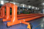 Long Inflatable Water Slide Digital printing 100x7.5m Size