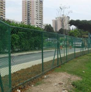 China Black Hot Dipped Chain Link Mesh Fencing 2.5m Height 9 Gauge factory