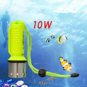China IP 68 ABS Aluminum Alloy High Power 10W CREE XML-T6 Diving Flashlight Lamp with Magnetic factory