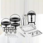Wholesale Cost Family Cooking Pot Set 25pcs Stainless Steel 410 Cookware Cooking
