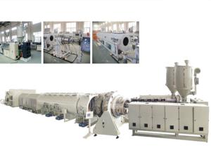 China Red Color PE Pipe Making Machine , PE Pipe Extrusion Line 415-630MM Diameter factory