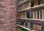 3D Vinyl Brick Effect Wallpaper For Bedroom / Coffee Shop , Removable Brick