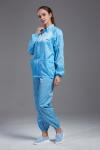 Reusable Food Industry Uniforms , Blue Anti Static Workwear Clothing