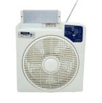 Household Indoor Box Fan 12V Solar Rechargeable 1200rpm Rotate Speed