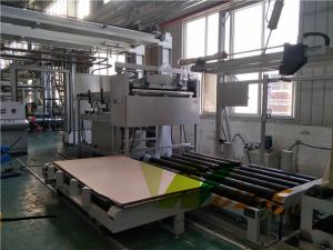 China Automatic Short Cycle Lamination Line , MDF / HDF / PB Board Laminate Machine factory