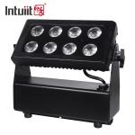 566lm LED Flat Par Light 8X15W Lighting Equipment Battery Party Dyeing Light
