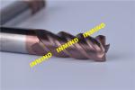 HRC65 High Hardness Square End Mill Cnc , K55 Cnc Milling Cutters 4mm / 6mm /