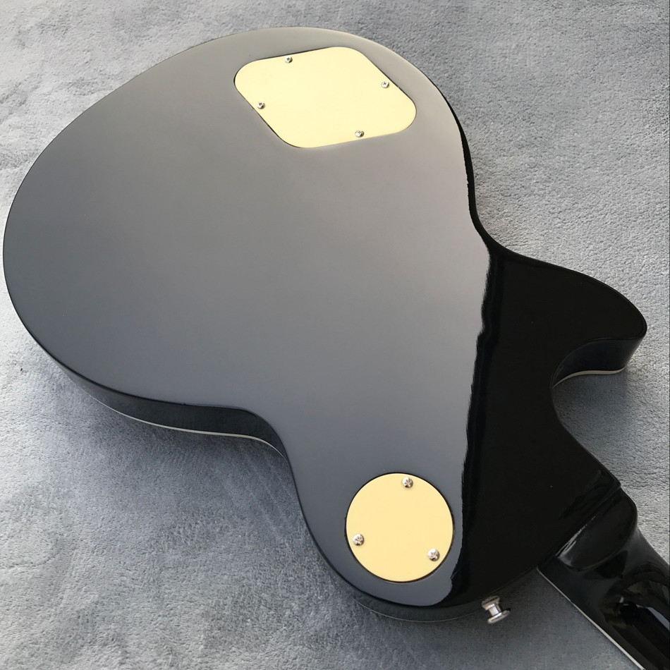 Black 1959 R9 LP standard electric guitar, ebony electric guitar, adjust adjacent Matic bridge