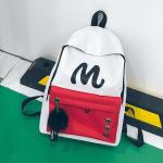 summer new school wind color letters hanging backpack handbag student bag