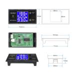 DC 0-100V 0-50V Voltmeter Ammeter Wattmeter 5A 10A LCD Digital