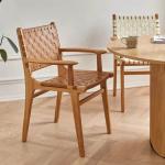 Two Years Guarantee Wooden Dining Chair with Solid Wood Frame and PU Leather