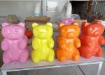Multi Colors Fiberglass Bear Statue , Custom Fiberglass Statues Long Service