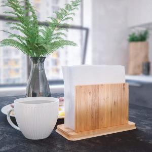 China Home Decoration Bamboo Tissue Holder Box Covers No Plastic No Petrochemicals factory