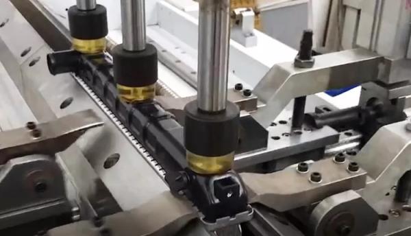 Pneumatic Radiator Making Machine Aluminium Fin Press Plastic Radiator Tank