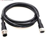 Male Straight M12 Cable For LED Equipment / Medical Device OEM