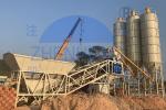 YHZS100 Mobile Batching Plant , High Efficiency Concrete Production Line