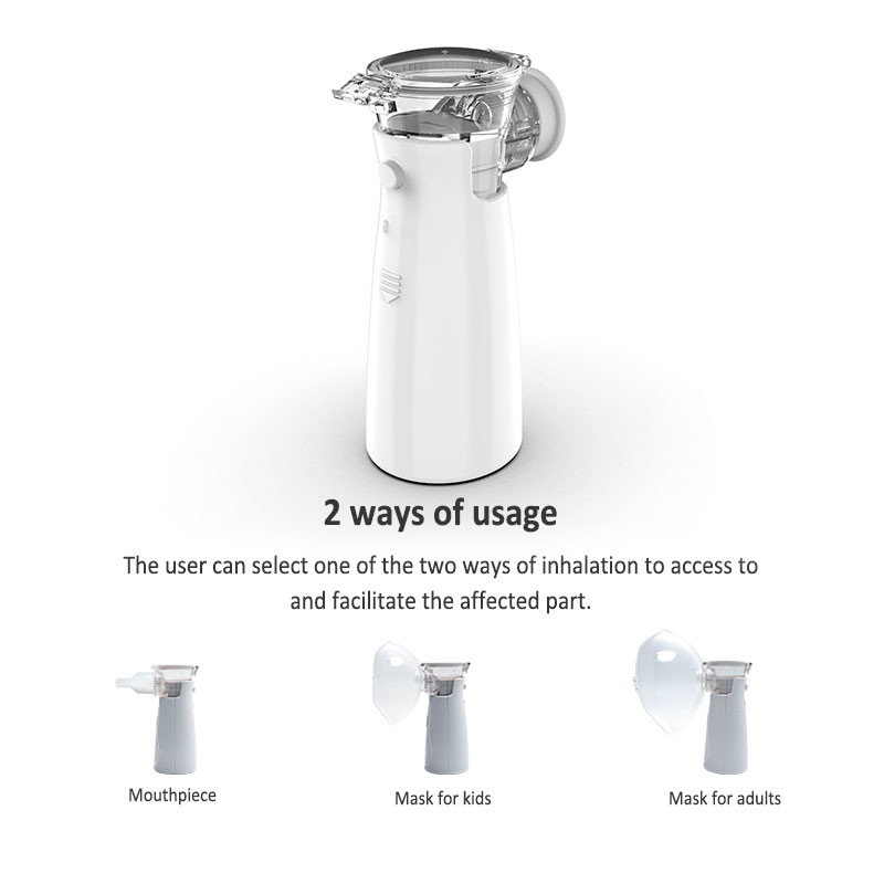Pocket Sized Efficient Portable Hand Held Nebulizer Visible Liquid Level Window