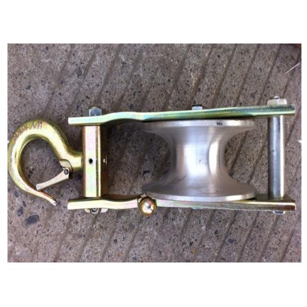 China Cable Pulley Block And Tackle Single Sheave Transmission Line Stringing Tools For Cable Hanging factory