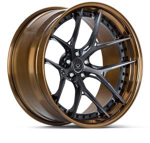 China Customized Luxury 3 Piece Forged Rims Monoblock A6061 T6 factory